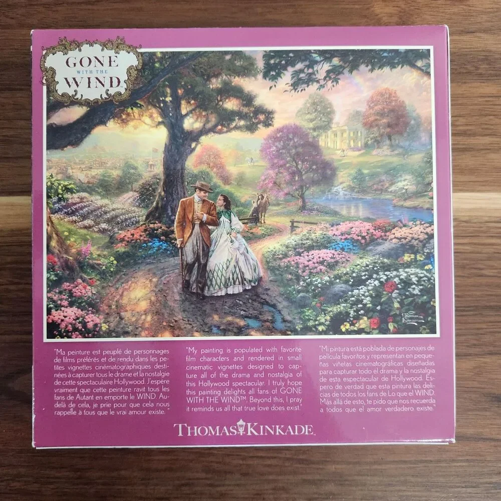 Thomas Kinkade Gone With The Wind 1000 Piece Puzzle 27” X 20